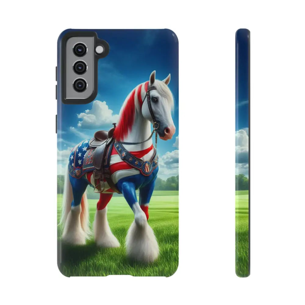 Patriotic Samsung Cell Phone Case - Tough Samsung Cover Gifts - Samsung Galaxy S21 Plus / Glossy - Phone Case