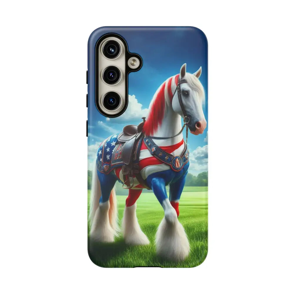 Patriotic Samsung Cell Phone Case Tough Samsung Cover Gifts Samsung Galaxy S24 / Matte Phone Case