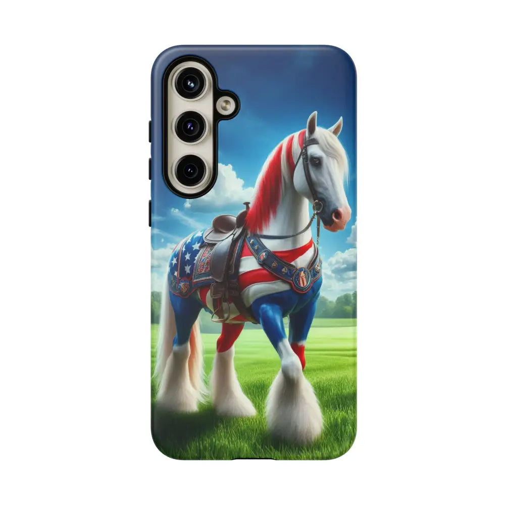 Patriotic Samsung Cell Phone Case Tough Samsung Cover Gifts Samsung Galaxy S24 Plus / Matte Phone Case
