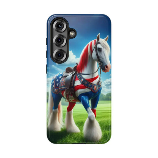 Patriotic Samsung Cell Phone Case - Tough Samsung Cover Gifts - Samsung Galaxy S25 / Glossy - Phone Case