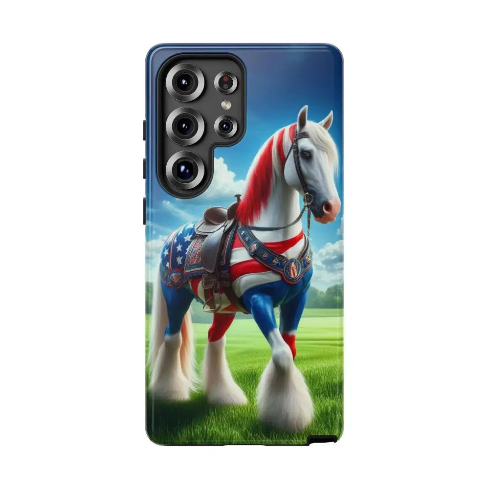 Patriotic Samsung Cell Phone Case Tough Samsung Cover Gifts Samsung Galaxy S25 Ultra / Glossy Phone Case