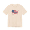 Patriotic USA Beef Pride T-Shirt Celebrate USA American Style Tee Gift for Meat Lovers Patriotic Apparel - Soft Cream