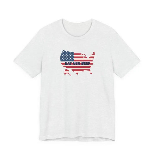 Patriotic USA Beef Pride T-Shirt Celebrate USA American Style Tee Gift for Meat Lovers Patriotic Apparel - T-Shirt