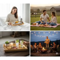 Personalize IT Bamboo Serving Tray, Rustic Housewarming Gift - The Best New Thing