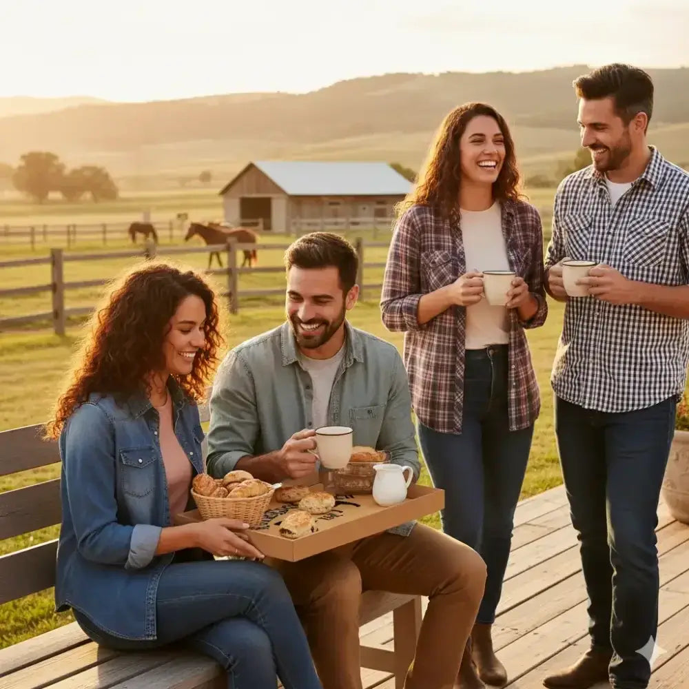 Personalize IT Bamboo Serving Tray, Rustic Housewarming Gift - The Best New Thing