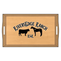 Personalize IT Bamboo Serving Tray, Rustic Housewarming Gift - The Best New Thing