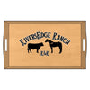 Personalize IT Bamboo Serving Tray Rustic Kitchen Decor Housewarming Gift Unique Present - 16.5″ × 9.75″ × 2.5″