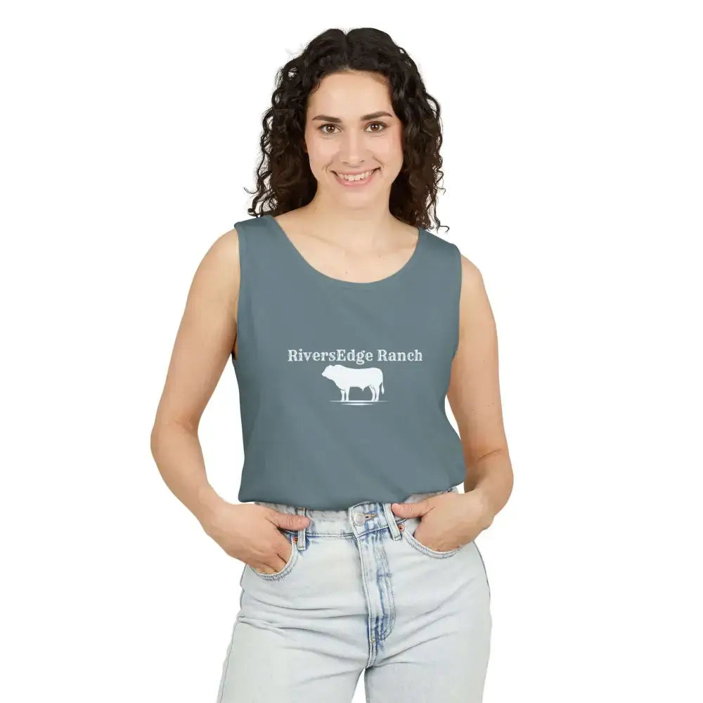 Personalize Tank Top Farmer Work Apparel Cowboy Tee Shirt Western for Men and Women - Blue Jean / S - Tank Top