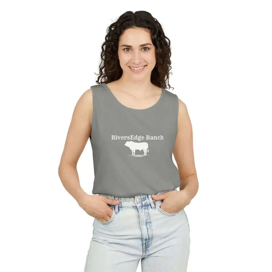 Personalize Tank Top Farmer Work Apparel Cowboy Tee Shirt Western for Men and Women - Granite / S - Tank Top