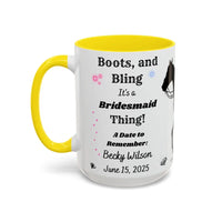Personalized Bridesmaid Coffee Mug Western Country Wedding Party Gift for Bridesmaid - Mugs