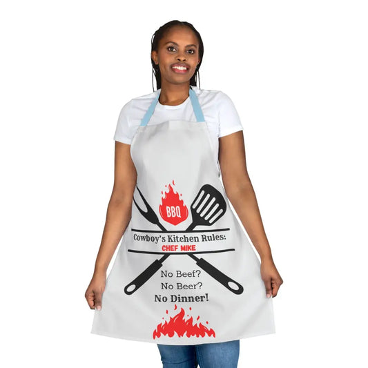 Personalized Chef Apron for Country Cook Chefs Gift BBQ Grilling Apron Customized Unique Gifts - Apron