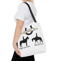 Personalized Horse Show Tote Bag Making Memories for 2025 - Horse Show Accessories Bag - 18’’ × 18’’ / Black - Bags
