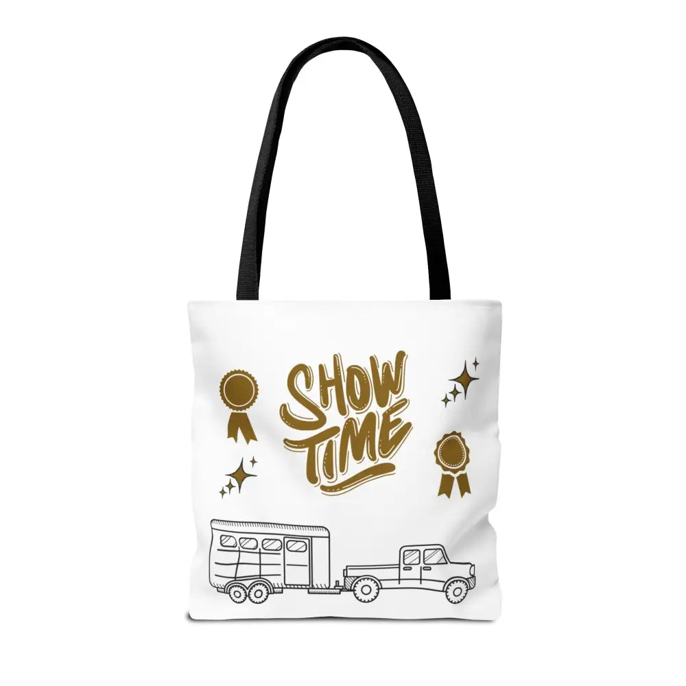 Personalized Horse Show Tote Bag Making Memories for 2025 - Horse Show Accessories Bag - 18’’ × 18’’ / Black - Bags