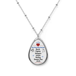 Personalized Necklace Gift for Horse Lovers Keepsake Necklace for Animal Enthusiast - One Size / Silver - Jewelry