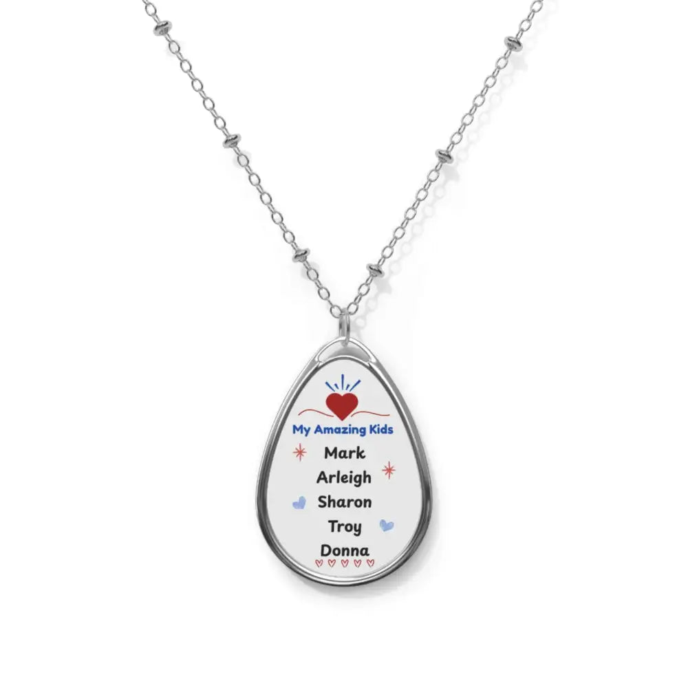 Personalized Necklace Gift for Mom Custom Gifts for Mother One Size / Silver Jewelry
