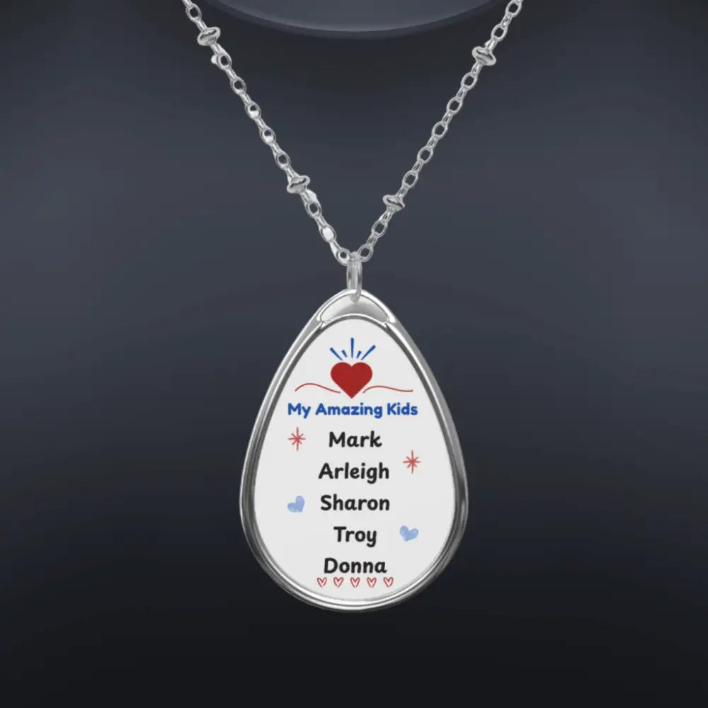 Personalized Necklace Gift for Mom Custom Gifts for Mother One Size / Silver Jewelry