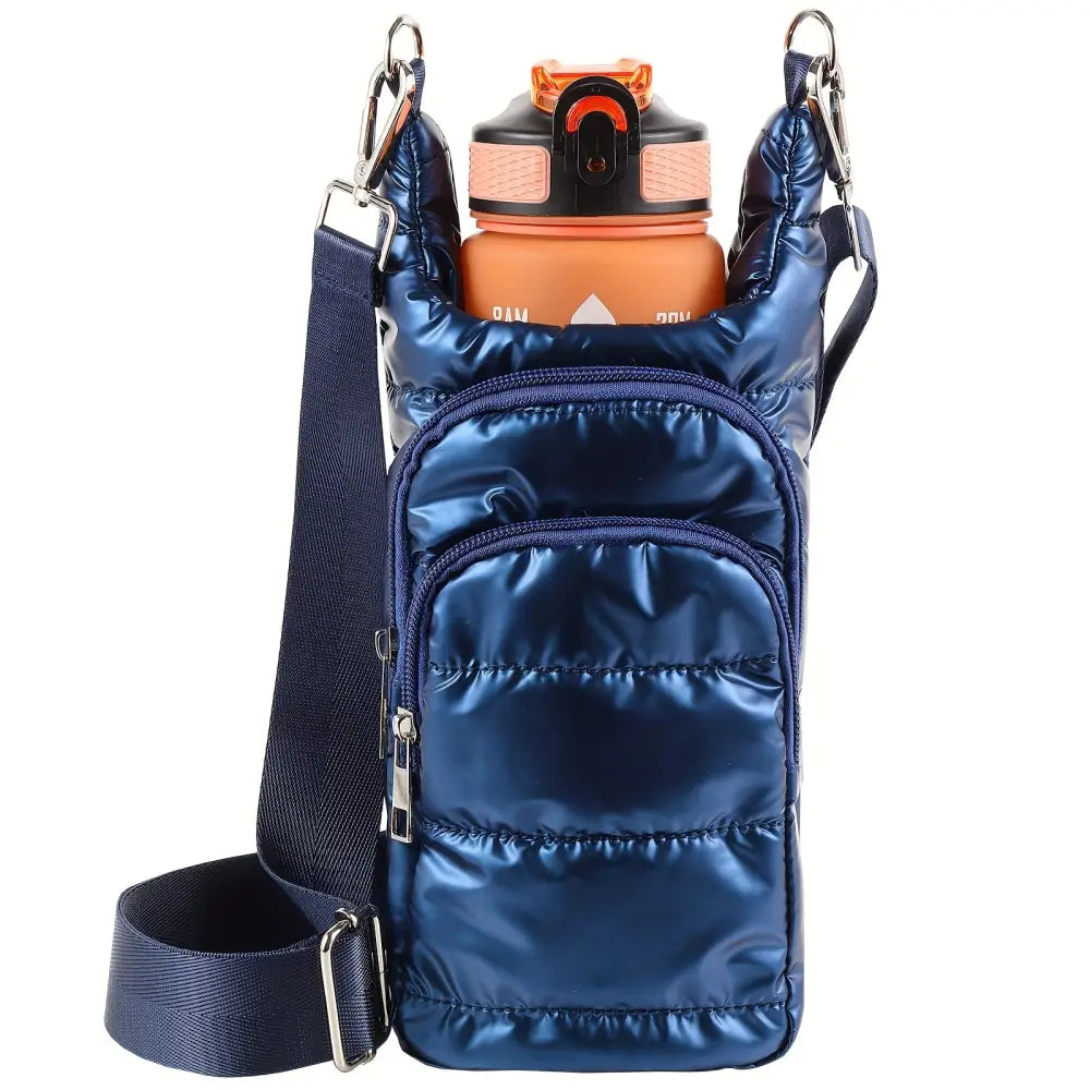 Portable Multi Functional Bottle Sleeve Trail Ride Bag Travel Bag Bottle Sleeve Bag Bright Blue Drink Sleeves