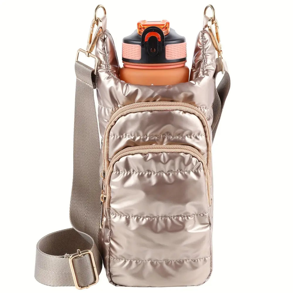 Portable Multi Functional Bottle Sleeve Trail Ride Bag Travel Bag Bottle Sleeve Bag Golden Drink Sleeves