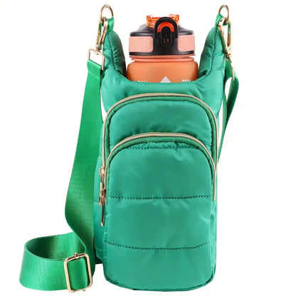 Portable Multi-Functional Bottle Sleeve Trail Ride Bag Travel Bag Bottle Sleeve Bag - Green - Drink Sleeves