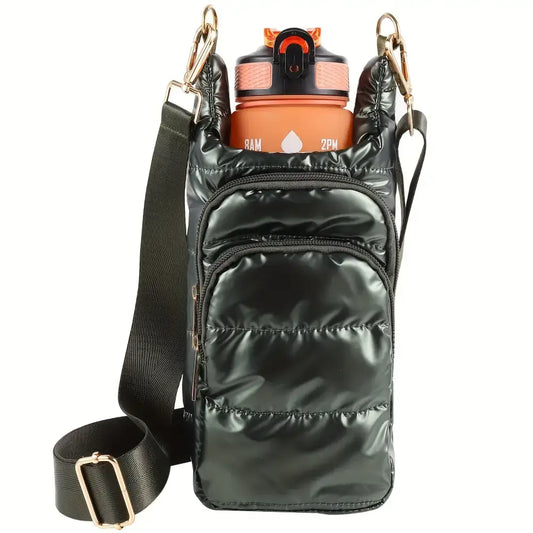 Portable Multi-Functional Bottle Sleeve Trail Ride Bag Travel Bag Bottle Sleeve Bag - Olive Green - Drink Sleeves