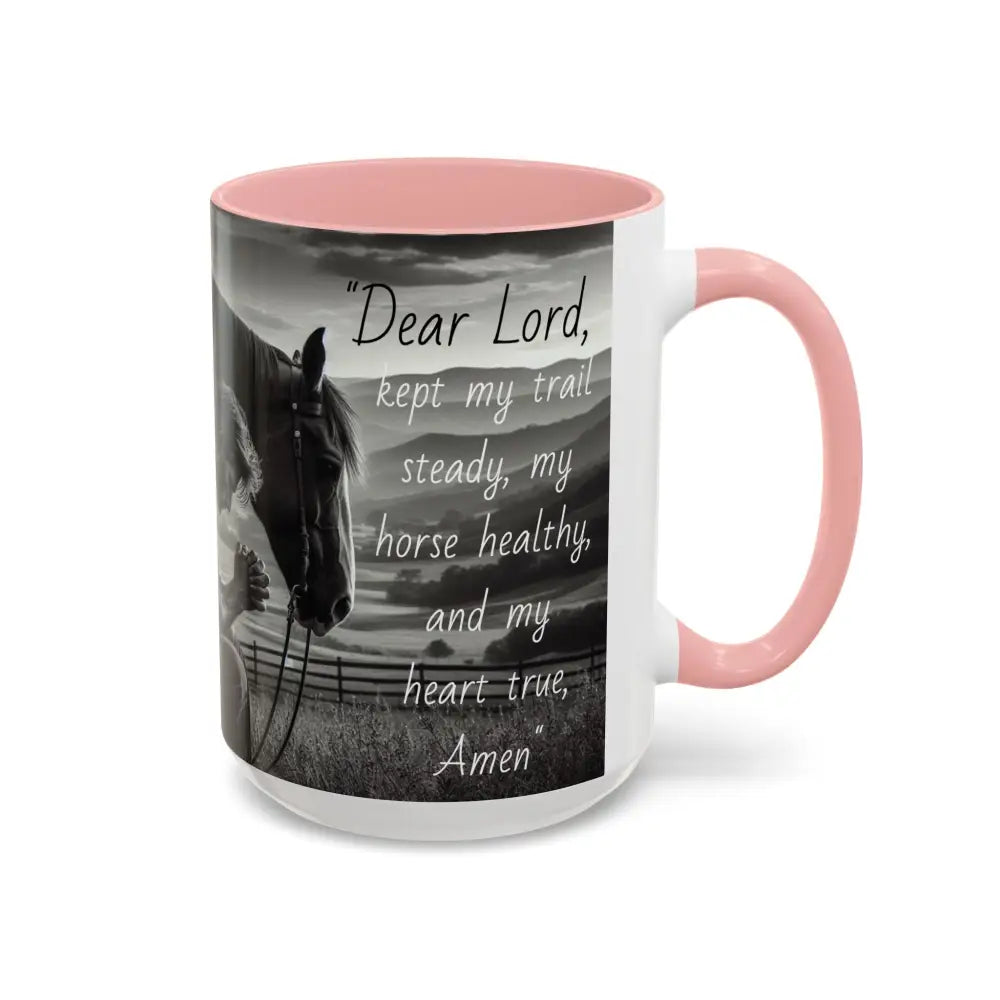 Praying Cowboy Inspirational Coffee Mug Rustic Kitchen Decor Western Theme Mug 15oz - Mug