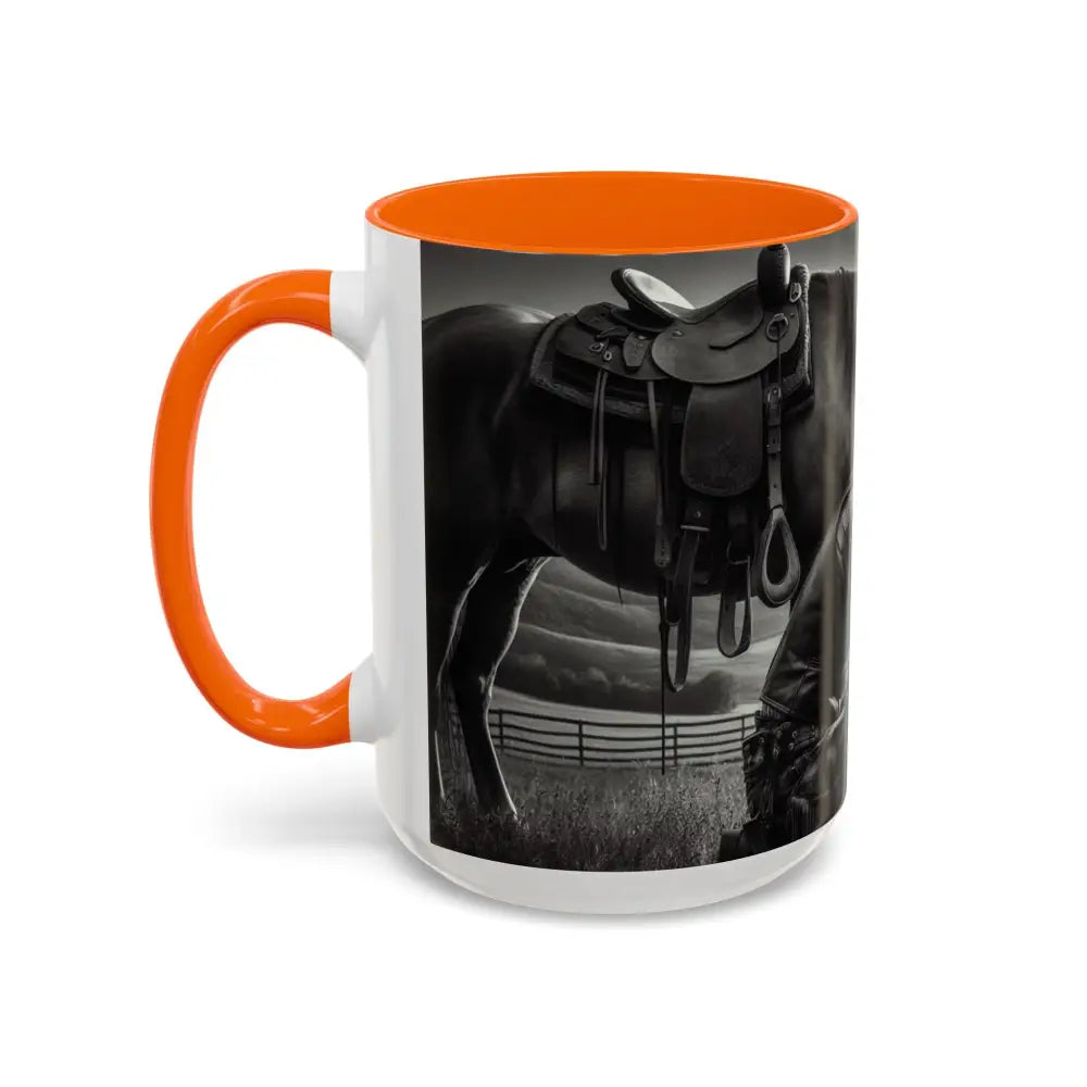 Praying Cowboy Inspirational Coffee Mug Rustic Kitchen Decor Western Theme Mug 15oz - Mug