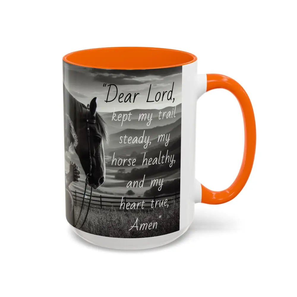 Praying Cowboy Inspirational Coffee Mug Rustic Kitchen Decor Western Theme Mug 15oz - Mug