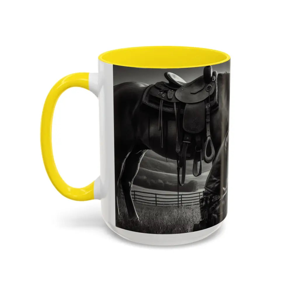 Praying Cowboy Inspirational Coffee Mug Rustic Kitchen Decor Western Theme Mug 15oz - Mug