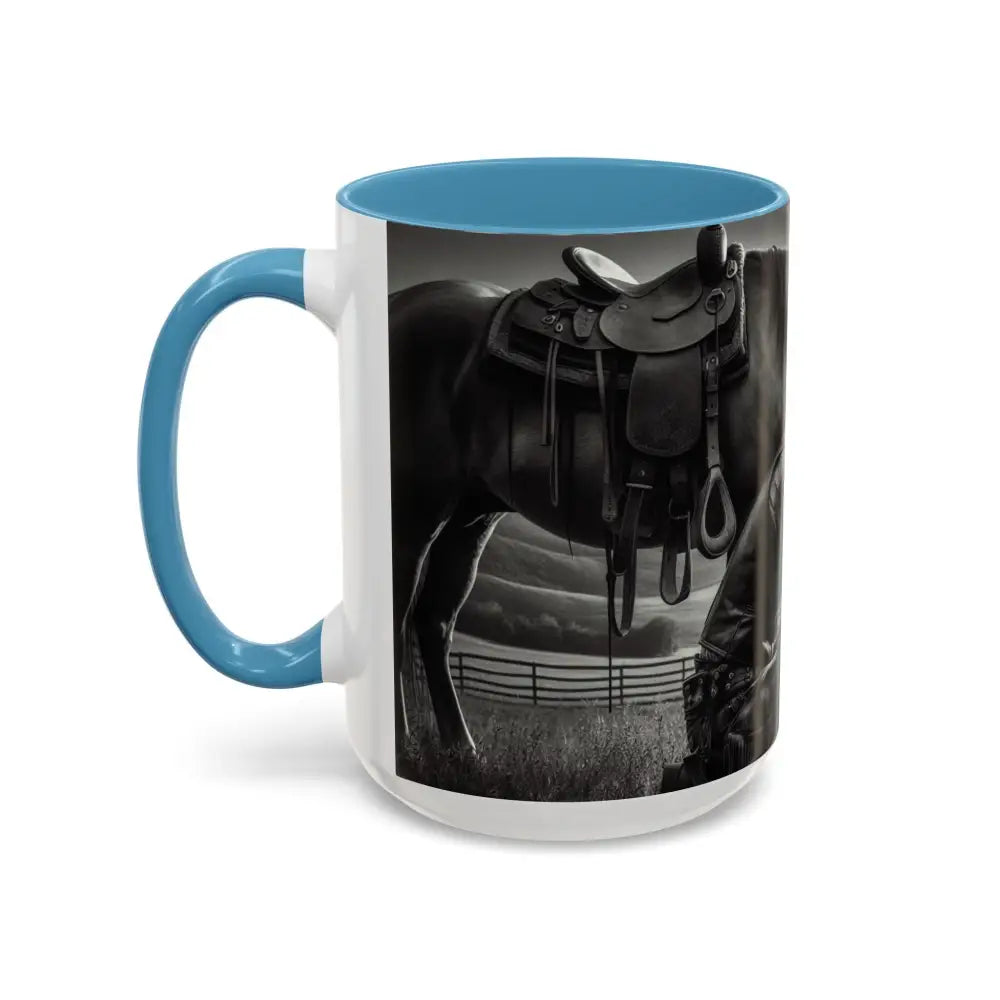 Praying Cowboy Inspirational Coffee Mug Rustic Kitchen Decor Western Theme Mug 15oz - Mug