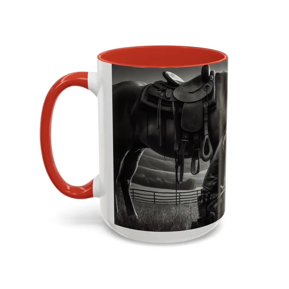 Praying Cowboy Inspirational Coffee Mug Rustic Kitchen Decor Western Theme Mug 15oz - Mug