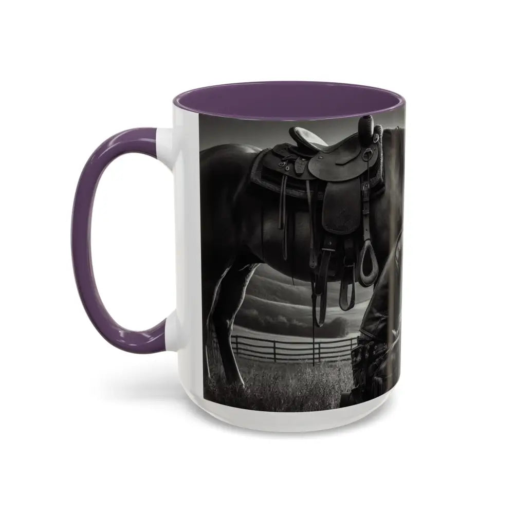 Praying Cowboy Inspirational Coffee Mug Rustic Kitchen Decor Western Theme Mug 15oz - Mug