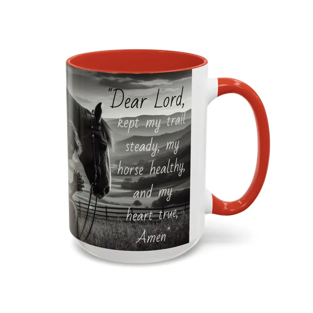 Praying Cowboy Inspirational Coffee Mug Rustic Kitchen Decor Western Theme Mug 15oz - Mug