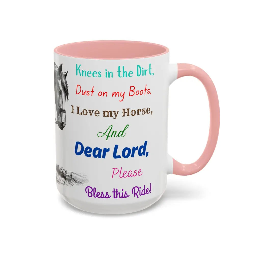 Praying Cowgirl Horse Love Inspirational Coffee Mug Rustic Western and Country Kitchen Decor 15oz Mugs