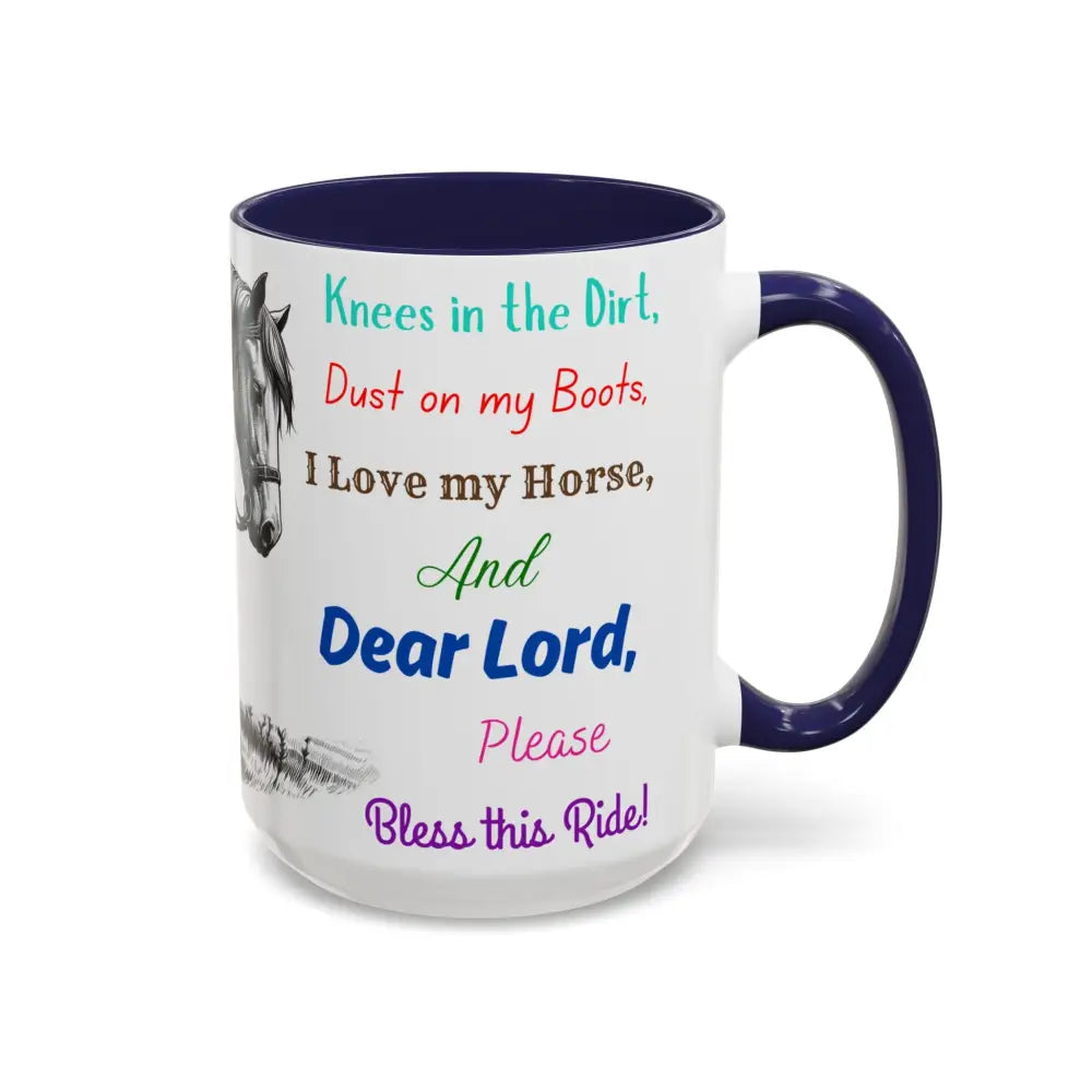 Praying Cowgirl Horse Love Inspirational Coffee Mug Rustic Western and Country Kitchen Decor 15oz Mugs