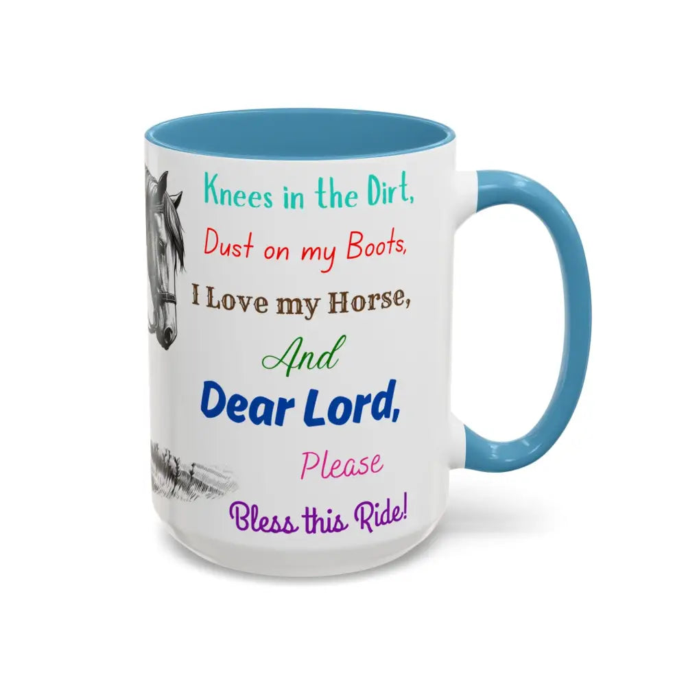Praying Cowgirl Horse Love Inspirational Coffee Mug Rustic Western and Country Kitchen Decor 15oz Mugs