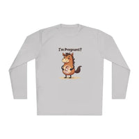 Pregnant Horse Cartoon Long Sleeve Tee, Horse Humor Shirt, Cowgirl Maternity Gifts - The Best New Thing
