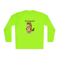 Pregnant Horse Cartoon Long Sleeve Tee, Horse Humor Shirt, Cowgirl Maternity Gifts - The Best New Thing