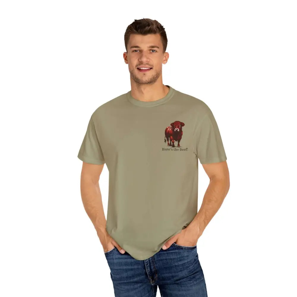 Red Angus Bull Beef T-Shirt for Farmers Ranchers Cowboys Gifts for Him Western Apparel for Men - T-Shirt