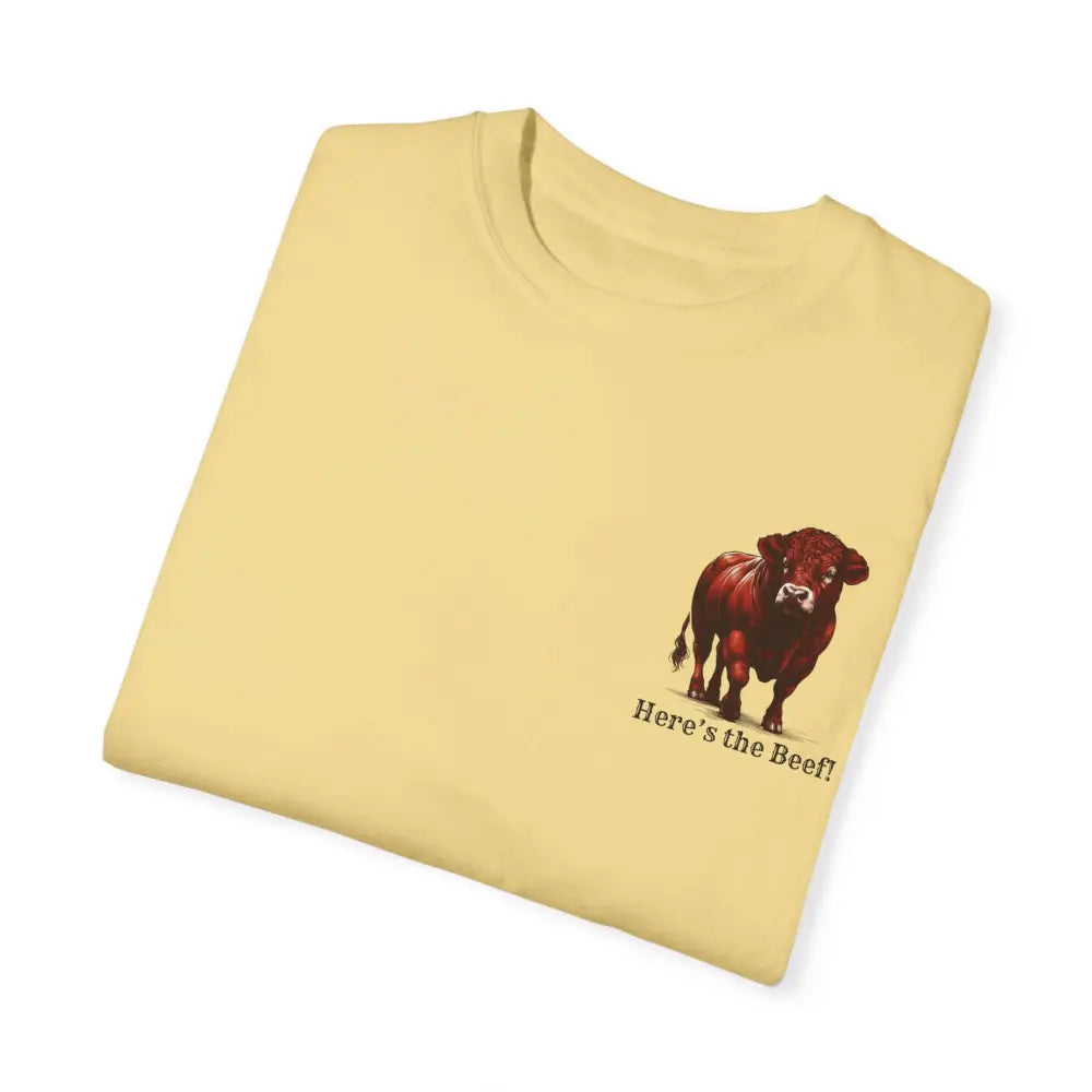 Red Angus Bull Beef T-Shirt for Farmers Ranchers Cowboys Gifts for Him Western Apparel for Men - T-Shirt