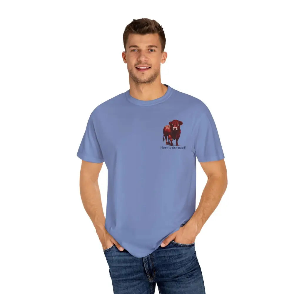 Red Angus Bull Beef T-Shirt for Farmers Ranchers Cowboys Gifts for Him Western Apparel for Men - T-Shirt