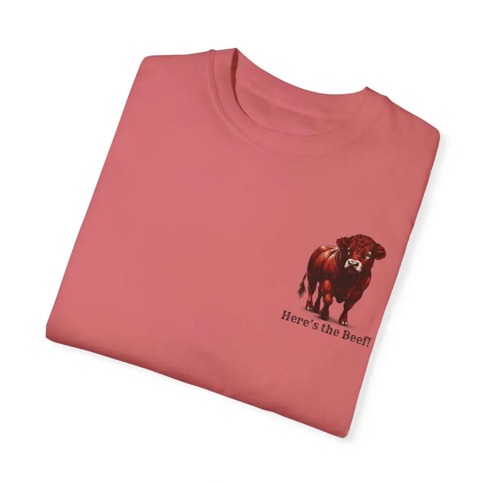Red Angus Bull Beef T-Shirt for Farmers Ranchers Cowboys Gifts for Him Western Apparel for Men - T-Shirt
