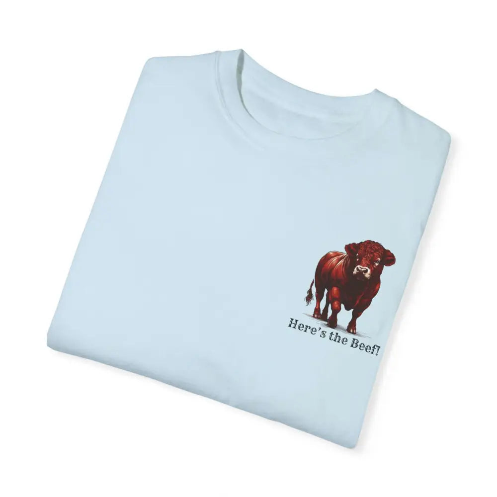 Red Angus Bull Beef T-Shirt for Farmers Ranchers Cowboys Gifts for Him Western Apparel for Men - T-Shirt
