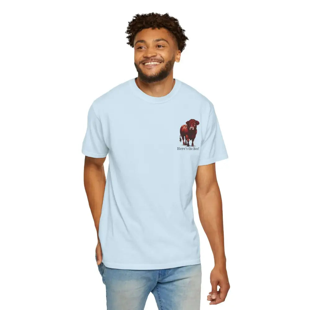 Red Angus Bull Beef T-Shirt for Farmers Ranchers Cowboys Gifts for Him Western Apparel for Men - T-Shirt