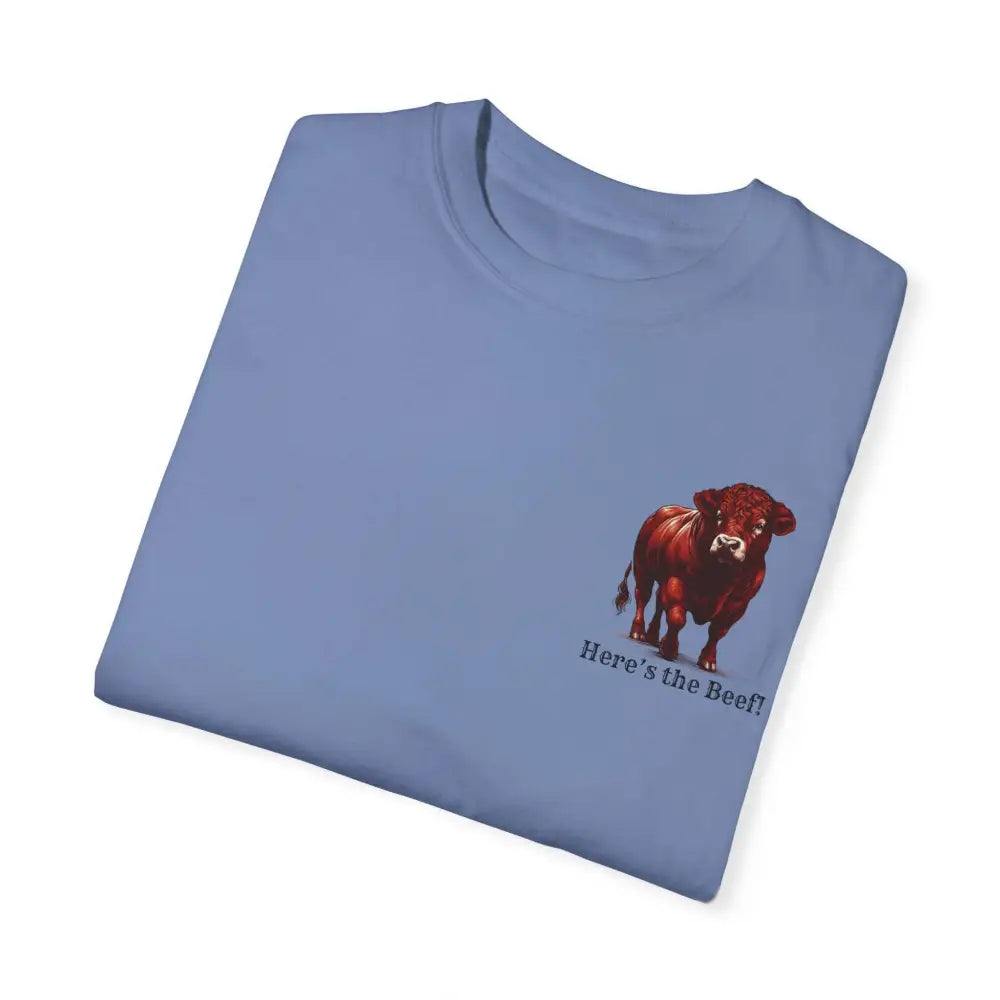 Red Angus Bull Beef T-Shirt for Farmers Ranchers Cowboys Gifts for Him Western Apparel for Men - T-Shirt