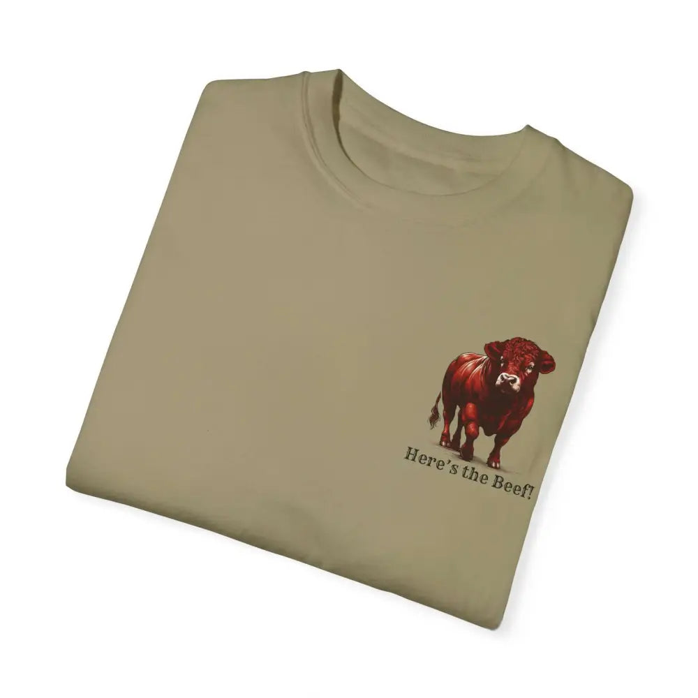 Red Angus Bull Beef T-Shirt for Farmers Ranchers Cowboys Gifts for Him Western Apparel for Men - T-Shirt