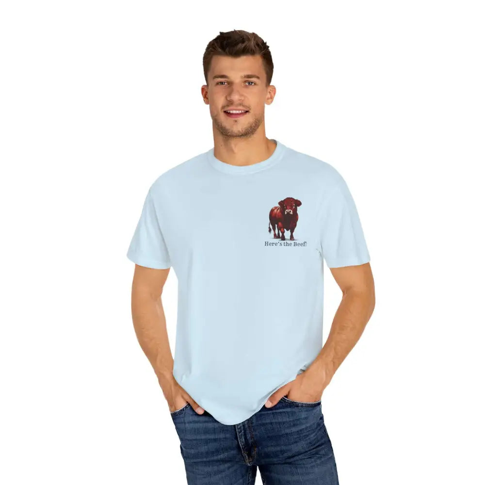 Red Angus Bull Beef T-Shirt for Farmers Ranchers Cowboys Gifts for Him Western Apparel for Men - T-Shirt
