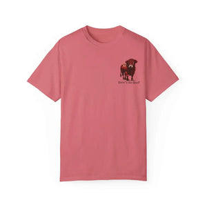 Red Angus Bull Beef T-Shirt for Farmers Ranchers Cowboys Gifts for Him Western Apparel for Men - Watermelon / S