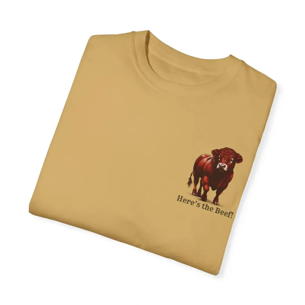 Red Angus Bull Beef T-Shirt for Farmers Ranchers Cowboys Gifts for Him Western Apparel for Men - T-Shirt