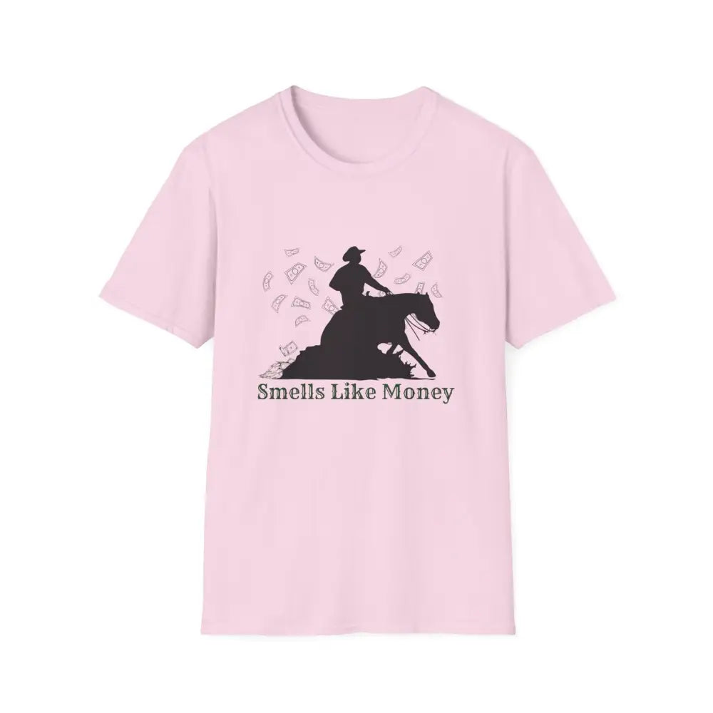 Reining Horse Competition T-Shirt Western Horse Apparel Horse Trainer Tee - S / Light Pink - T-Shirt