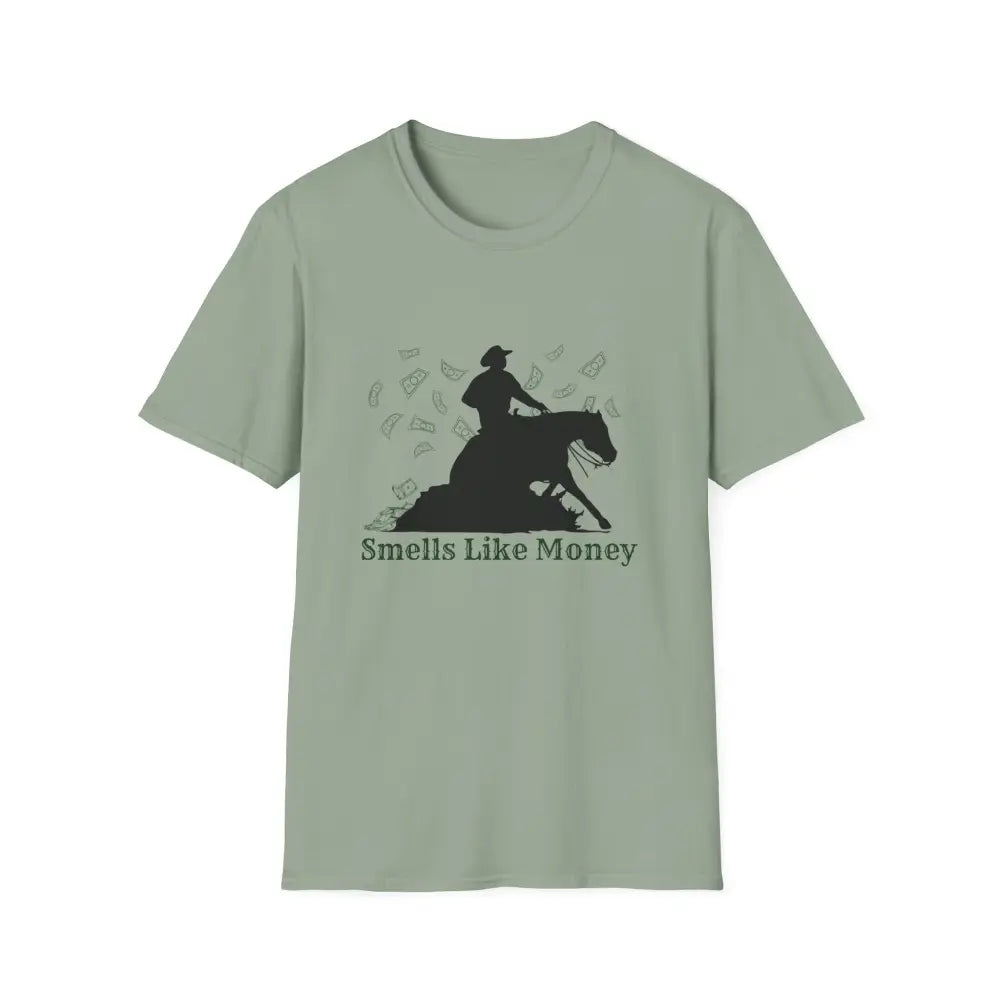 Reining Horse Competition T-Shirt Western Horse Apparel Horse Trainer Tee - S / Sage - T-Shirt